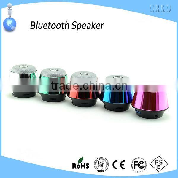 Top quality stainless steel mini bluetooth speaker with fm radio