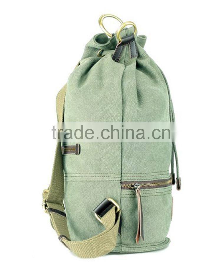 customized 2016 trend fashion products design your logo canvas women drawstring backpack