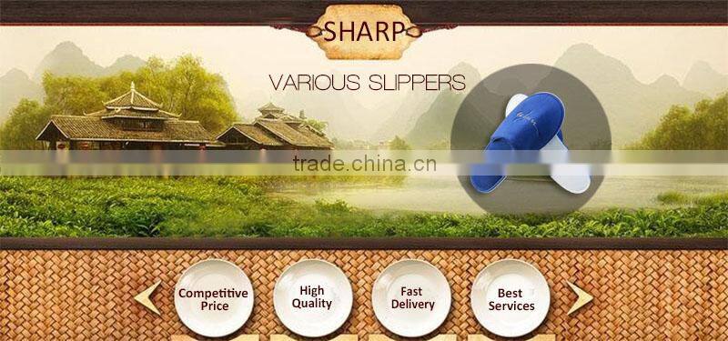 Wholesale hotel terry slipper, personalized hotel slipper with logo