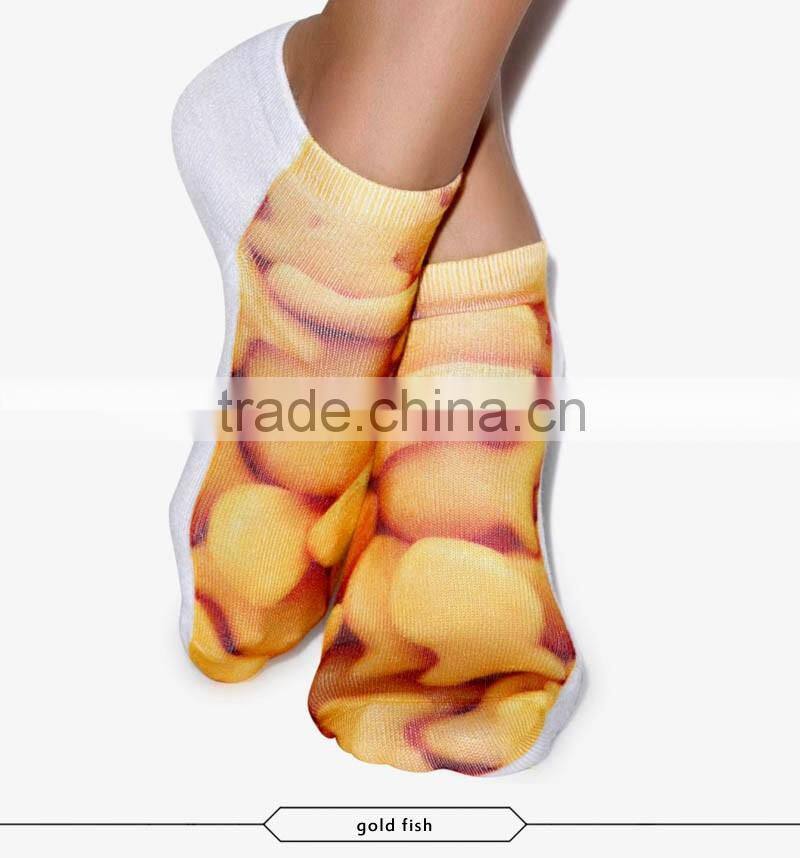 fashion popupar socks high quality 3d digital full print colorful ankle socks sports unisex custom hot sale stretch spandex