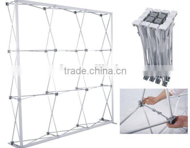 good quality aluminum display stand fabric pop up
