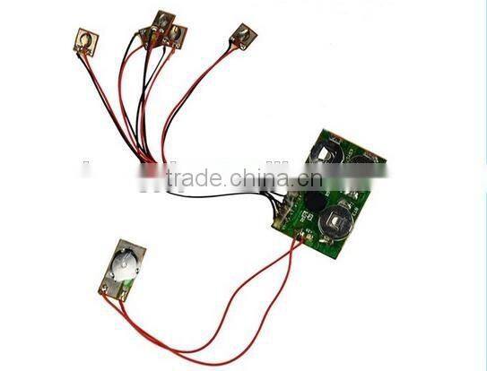 mini battery operated music sound electronic light and sound module for greeting card