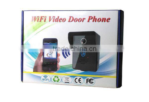 140 degree super winde viewing angle touch key wifi doorbell wireless video door phone