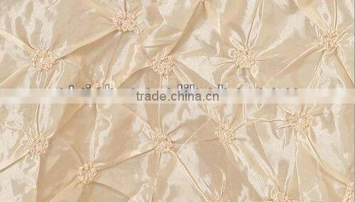 Fancy wedding table cloths,taffeta pinwheel tablecloths
