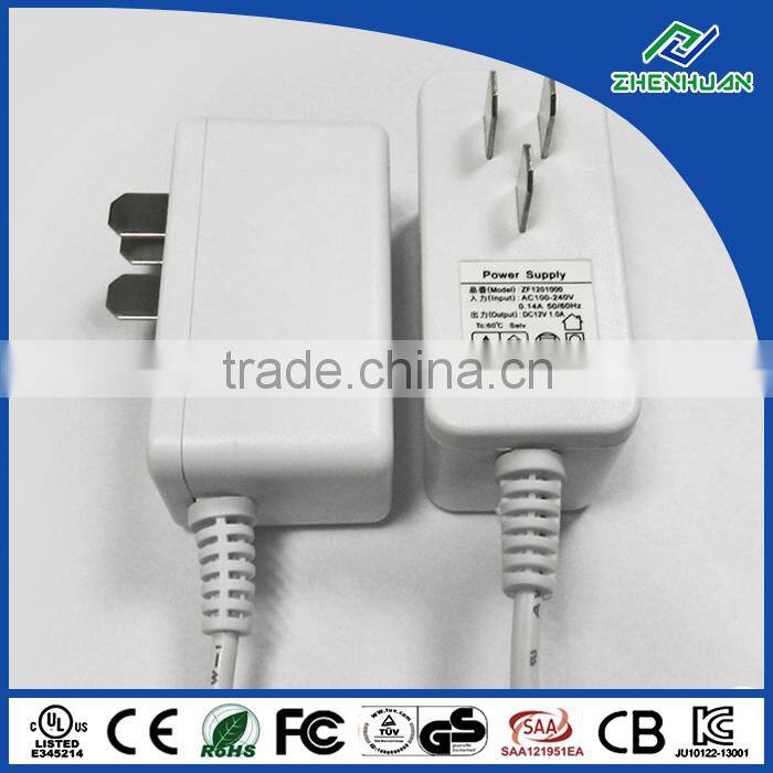 12W 12V 1A Japan din rail power supply for led light with PSE certification