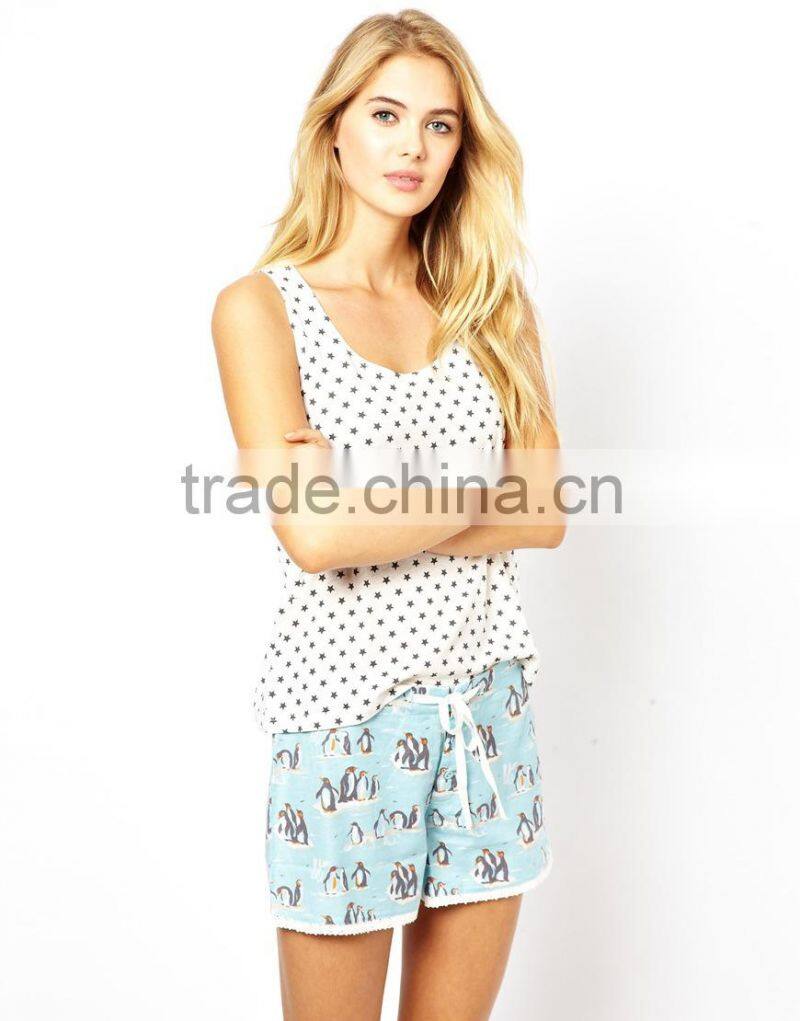 Girls Cami And Short Pajam Set