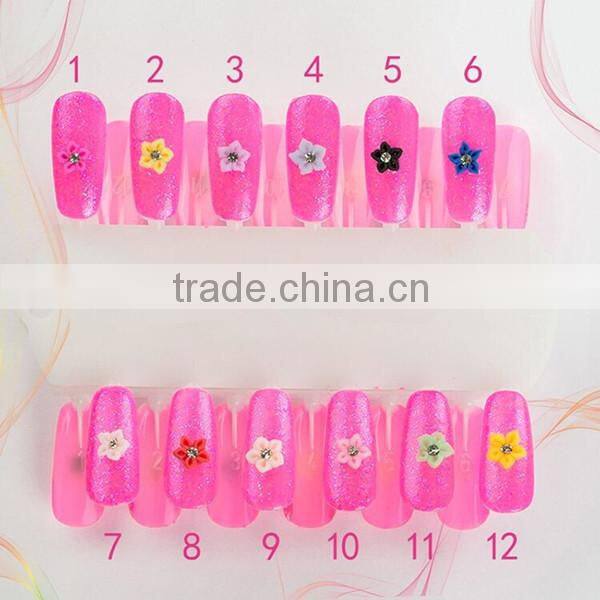 Polymer Clay Nail Art Flower /3D Silicone Nail Art Flower