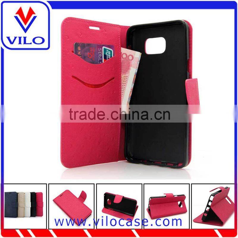 buckle Card slot Leather flip case for Samsung Note 5