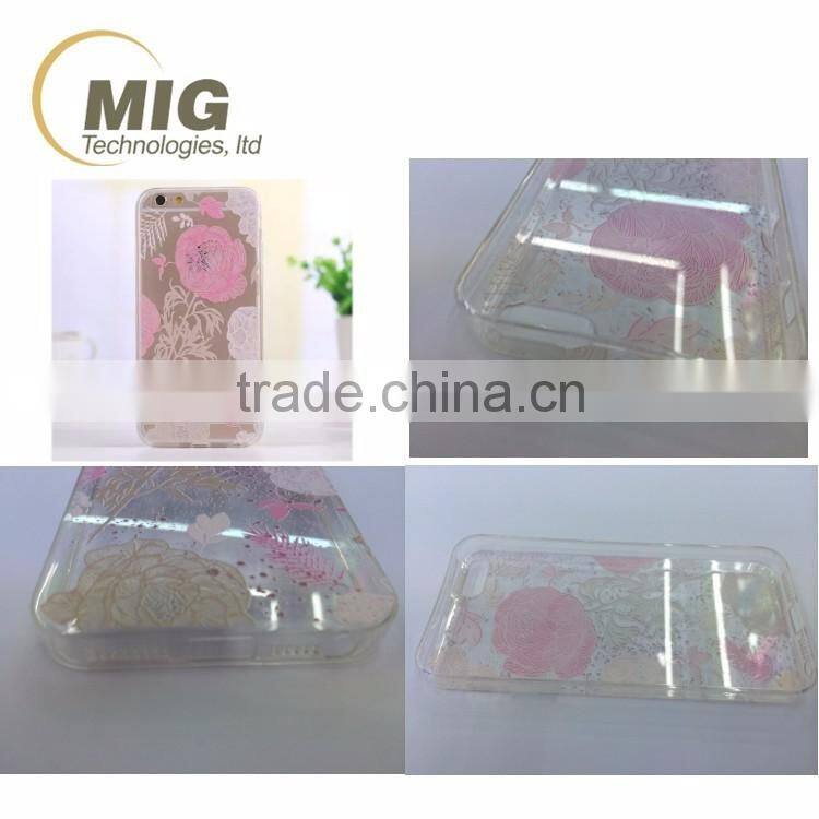 Colorful drawing hollow flower deer animal soft tpu mobile phone case for iphone 6 / 6s / plus 4.7 & 5.5 inch 12 colors optional