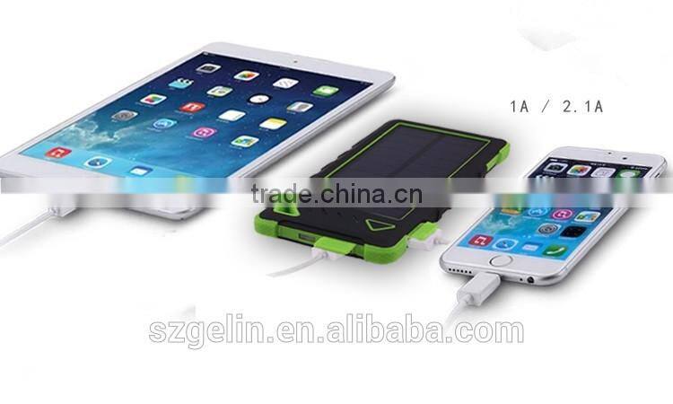 Solar power bank charge power bank 8000mah