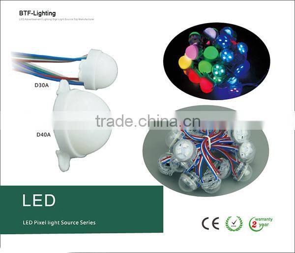 30mm ws2801 led modules waterproof IP67 DC 12V Led pixel modules Diameter