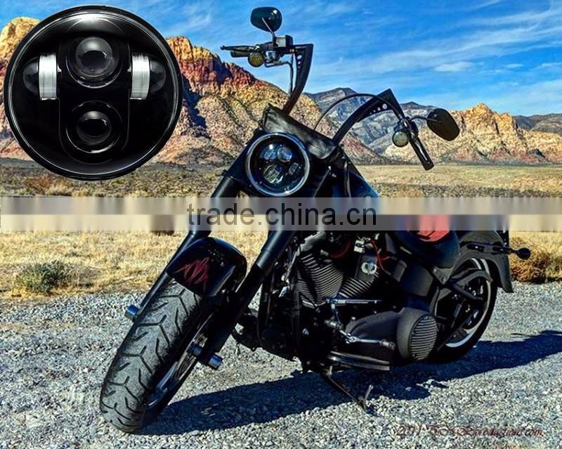 5 3/4" LED Projection Daymaker Headlight For Harley Sportster Dyna FXDL GLIDE Fat Bob 5.75 inch Projection Daymaker Headlight