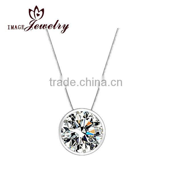 New polishing hip hop round pendant design baby chain pendant