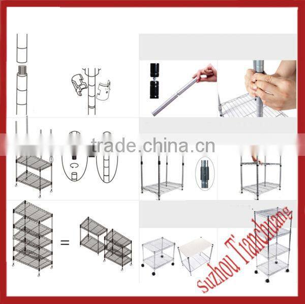 chromed stainless steel display stand