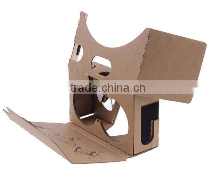 Newest google cardboard vr 3d glasses headstrap virtual reality 3D glasses Google cardboard version 2.0 with 4.8"5.0"6.0"inch