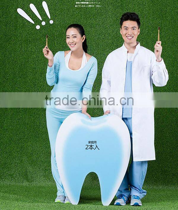 High quality hotel bamboo toothburshes with case