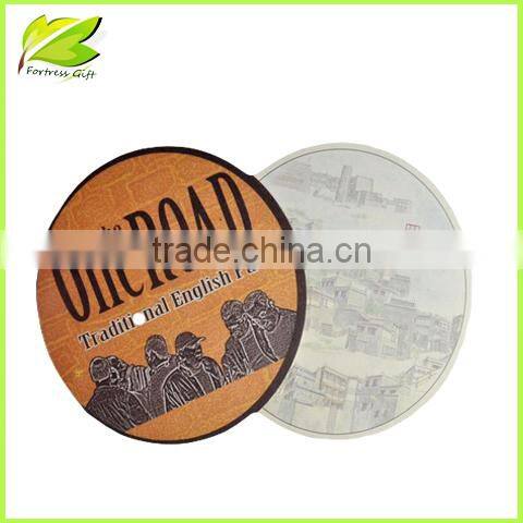 Round shape coaster absorbent paper beer coaster