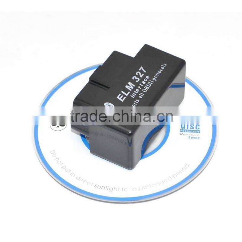 New SUPER MINI ELM327 Bluetooth OBD2 V1.5 White Smart Car Diagnostic Interface ELM 327 Wireless Scan Tool