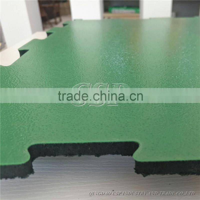 High wear resistance crossfit rubber floor mat High environmental protection interlocking rubber mat