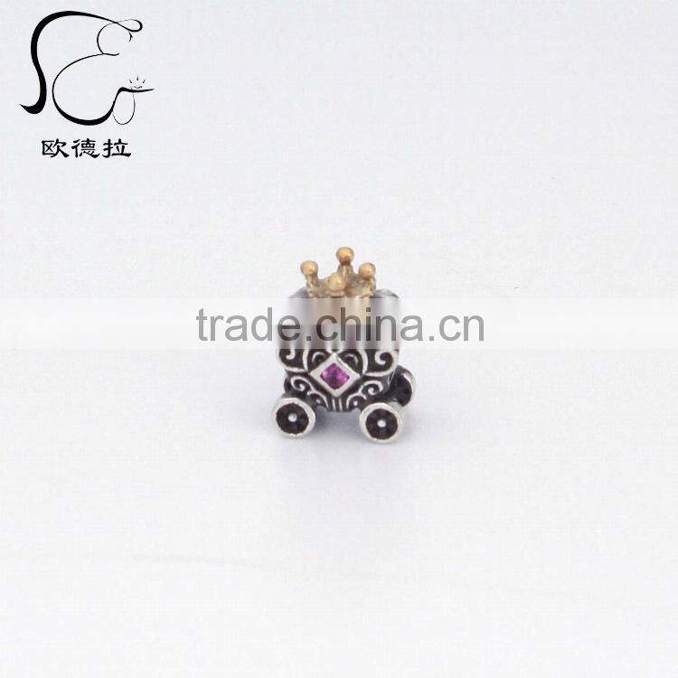 c fashion silver cartoon yellow gold bone carved pendant