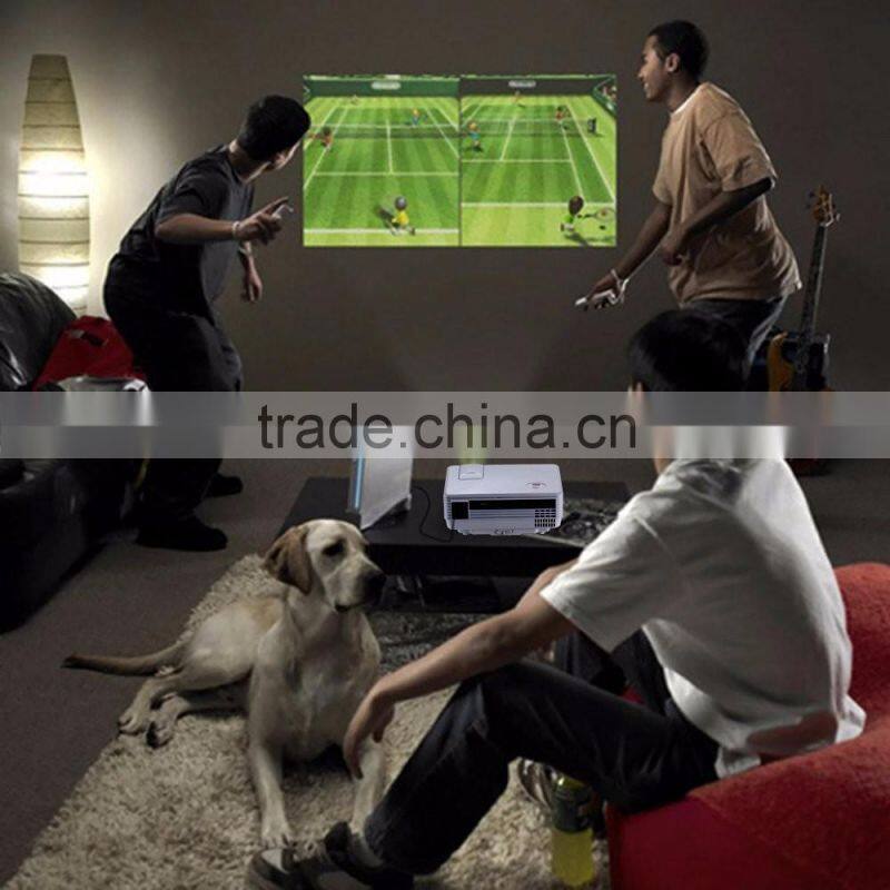 New Arrive 800 Lumens Portable Multimedia 800*480 Native Resolution 4 Inch LCD Full HD Digital LED Projector Home Theater