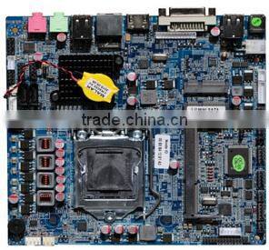 QM6800 mini-itx motherboard with DC, ultrathin, high speed, Intel H61chipset, i3/i5/i7,manily apply to finace, retail and ect.