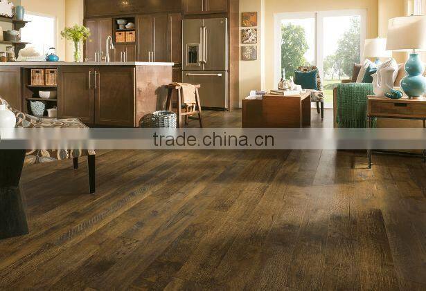 wood looking indoor using waterproof Loose lay vinyl floor plank