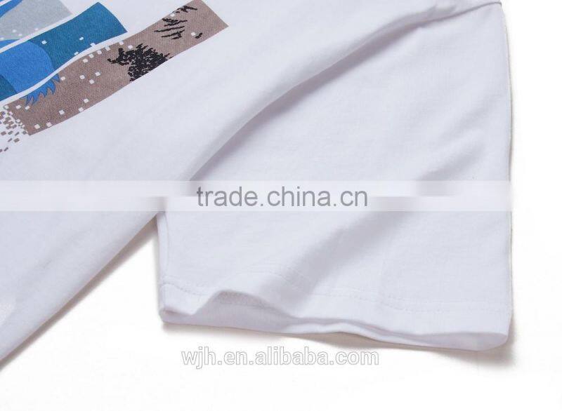 Men 100% Plain White Organic Cotton T-Shirt