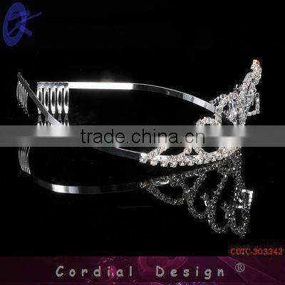 Lovely Heart Crystal Tiaras Crowns For Wedding Pageants
