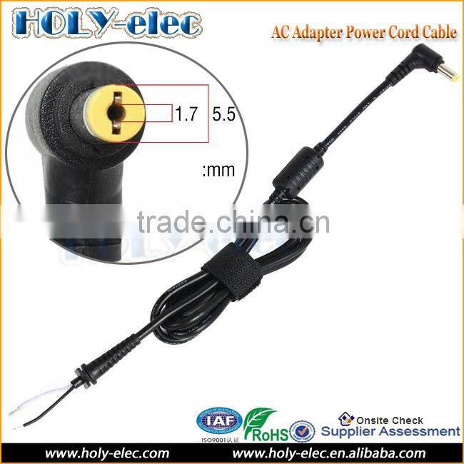 DC Tip Plug Copper Connector Repair Cord Cable for Acer Adapter Charger 5.5 x1.7 mm