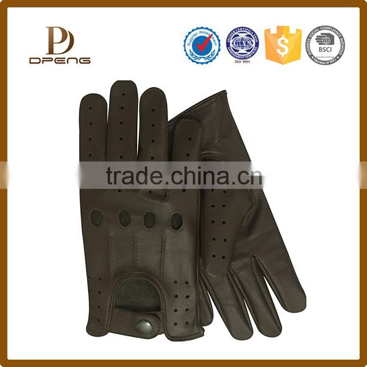 Daily Life Usage and Plain,five finger Style fashion leather gloves