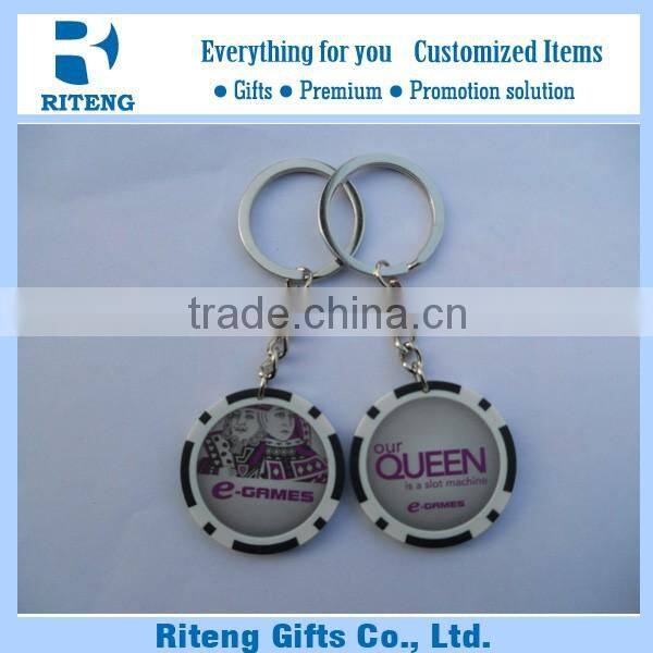 In Bulk Cheap Wholesale Keychain With Poker Chips