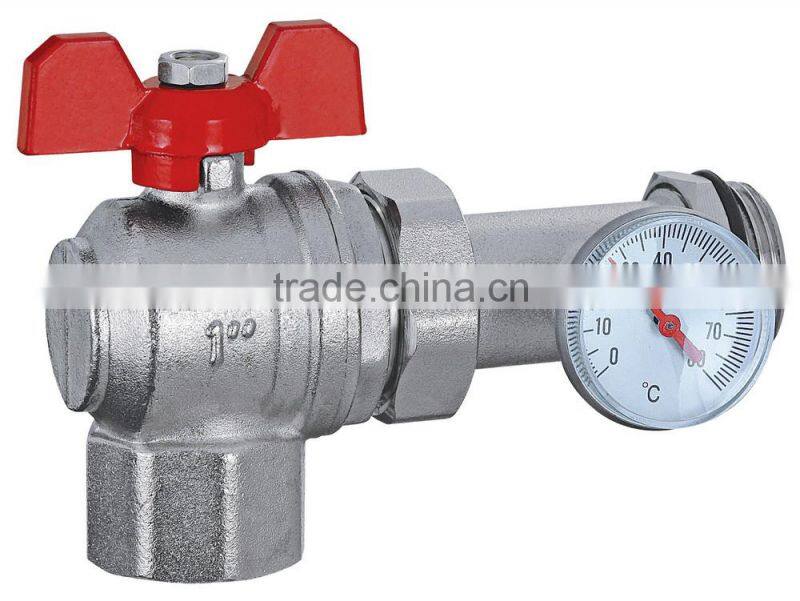 nickle-plating angle ball valve