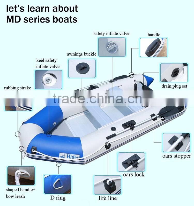 aluminum floor inflatable military boat entertainment boat