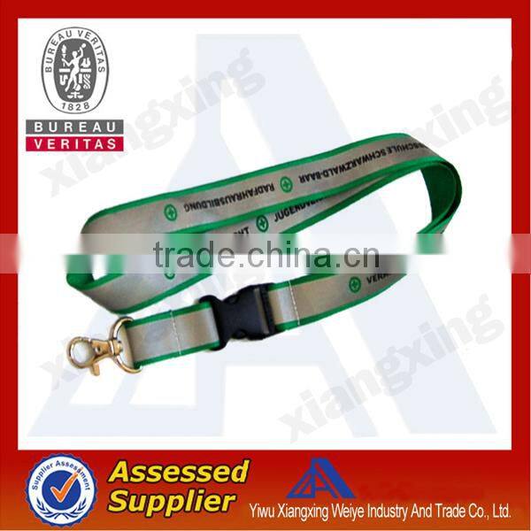 Factory direct selling Symbolic leding designed fashion reflective lanyard in lanyard