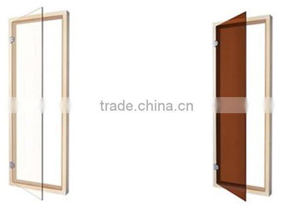 Bath room glass doors with aluminium frame for steam sauna 1860*760/670mm glass door for steam room