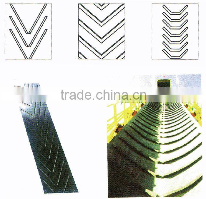 Wear Resistant Anti Slip conveyor Belt Chevron conveyor belt