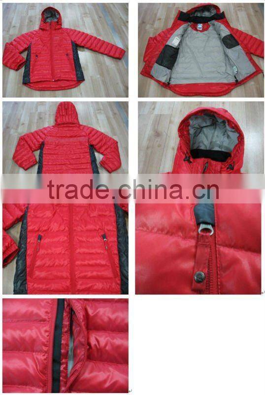 Men's Long Sleeve Hood Duck Down Jacket