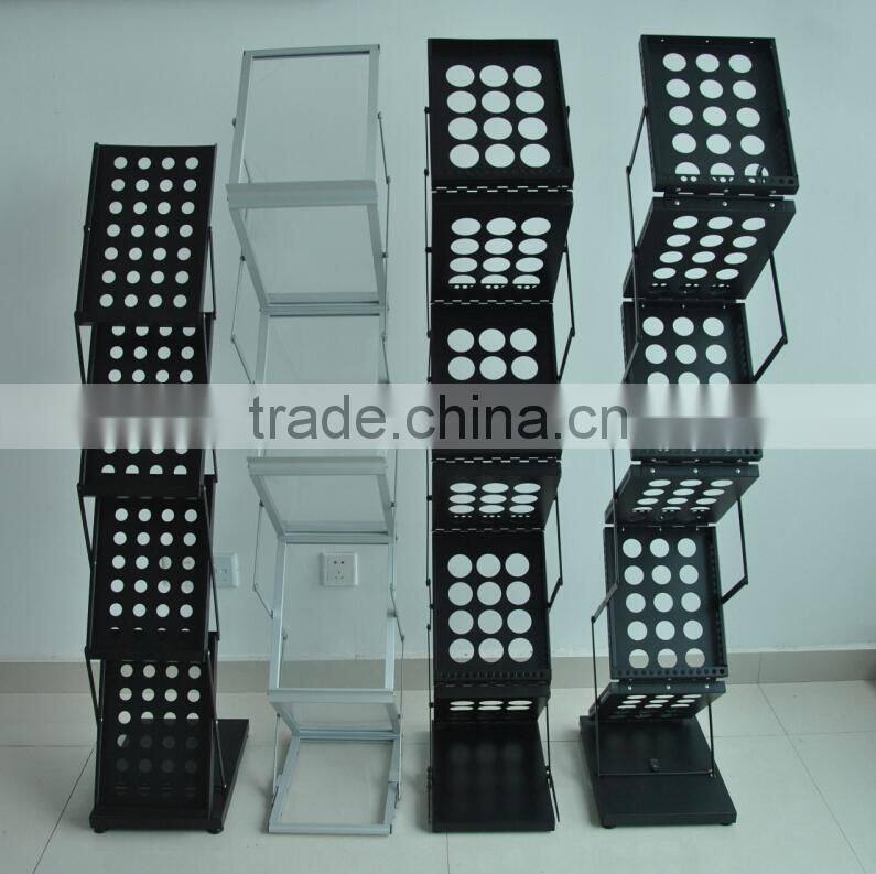 Portable brochure holder,literature display rack A4 size acrylic pop up stand