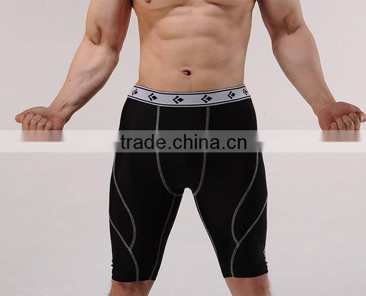 HOT! Summer Men's Compression Outdoor Jogging Running Curve Shorts Sport Fitness Training Tight Wicking Quick Drying Gym Shorts