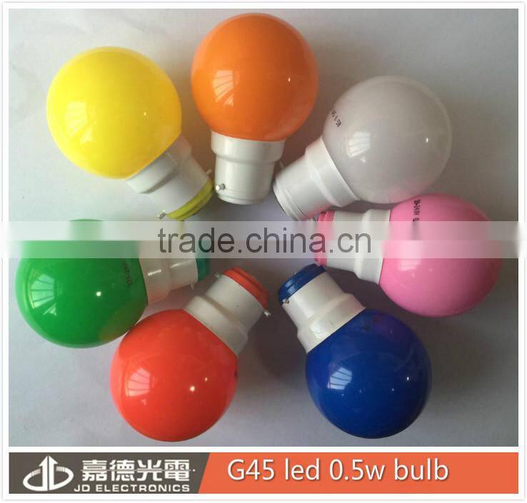 smd2835-g45-0.5w led bulb / muti-colors decorative bulb