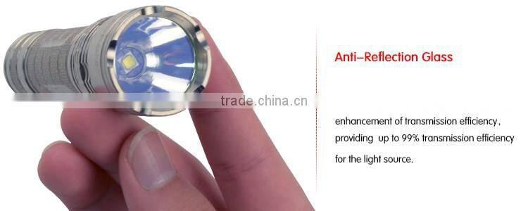 High Demand XML2 3A LED Titanium Alloy Flash light 1100 lumens torchlight with Utility Model Patent