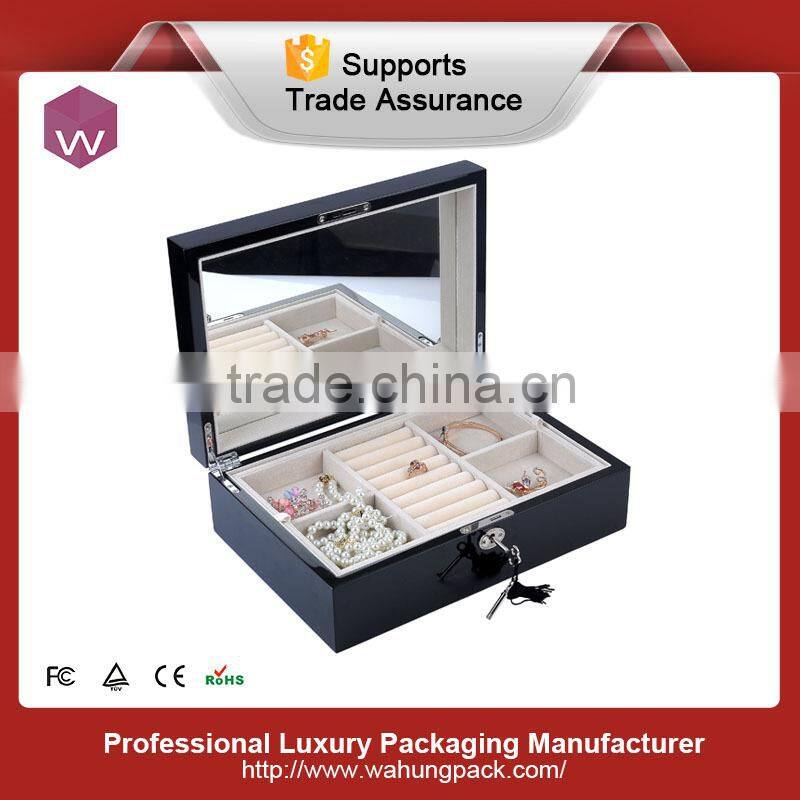 wholesale ceramic white wooden storage box for jewelry in stock