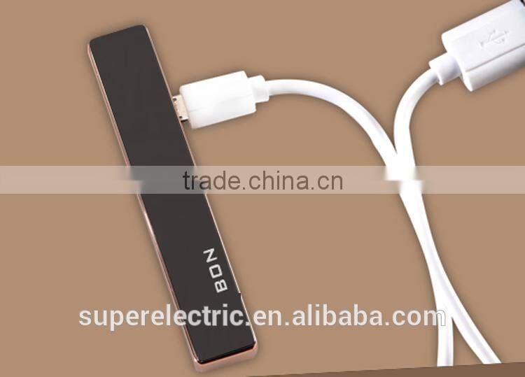 High quality new design colorful ultra-thin electric usb fire lighter