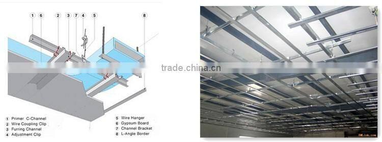 0.4-1.5mm Drywall Steel Profile Sections 65*30*15mm Metal Studs