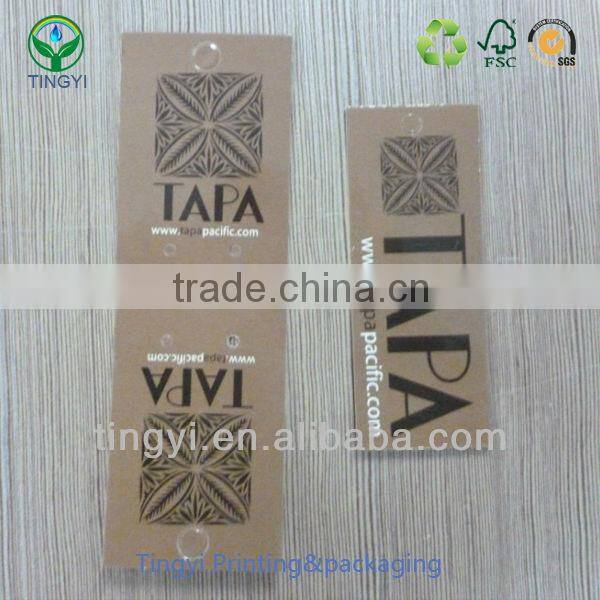 custom fasion cloth paper hang tag