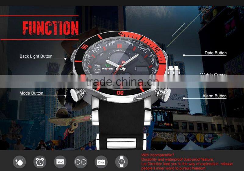 WEIDE Mens Watches Top Brand Watch Men Sports Luxury watch Multi-functional Analog Quartz Digital Smart Watch