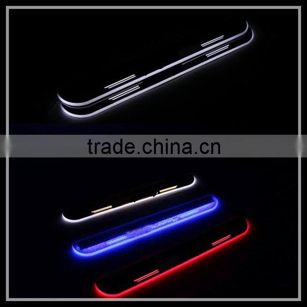 led door sill scuff light for BMW F22 F30 F35 F33 F01 F02 F20 M6 F10 F18 E70 door sill plate LED moving door scuff