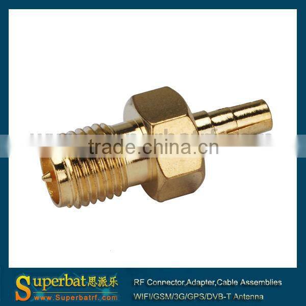 RP-SMA Jack to CRC9 Plug connector adapter