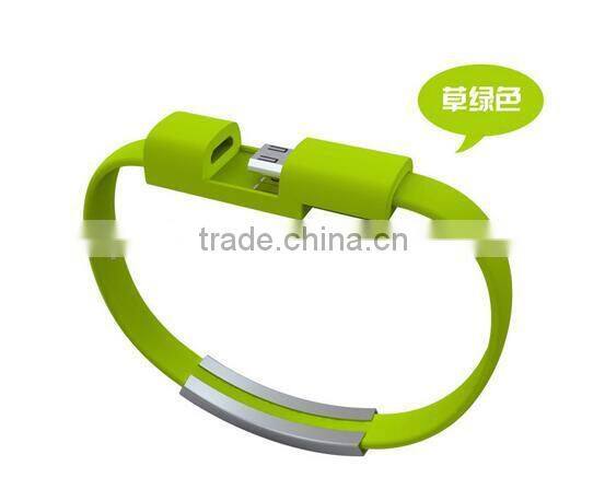 Smart Phone Charging Wire Bracelet Data Lines Micro USB Data Cable for All Digital Products